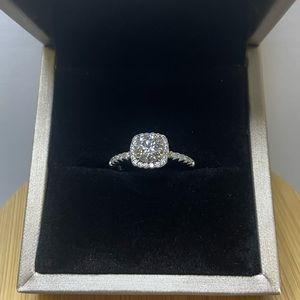 ✨NEW✨Nova Moissanite Diamond 1 ct. t.w. Halo Ring Size 7